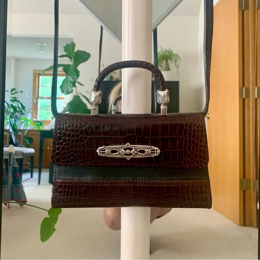 BRIGHTON Leather Wallet Crossbody Purse